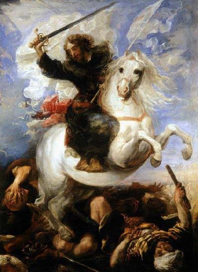 Juan Martin Cabezalero St James the Great in the Battle of Clavijo oil painting image
